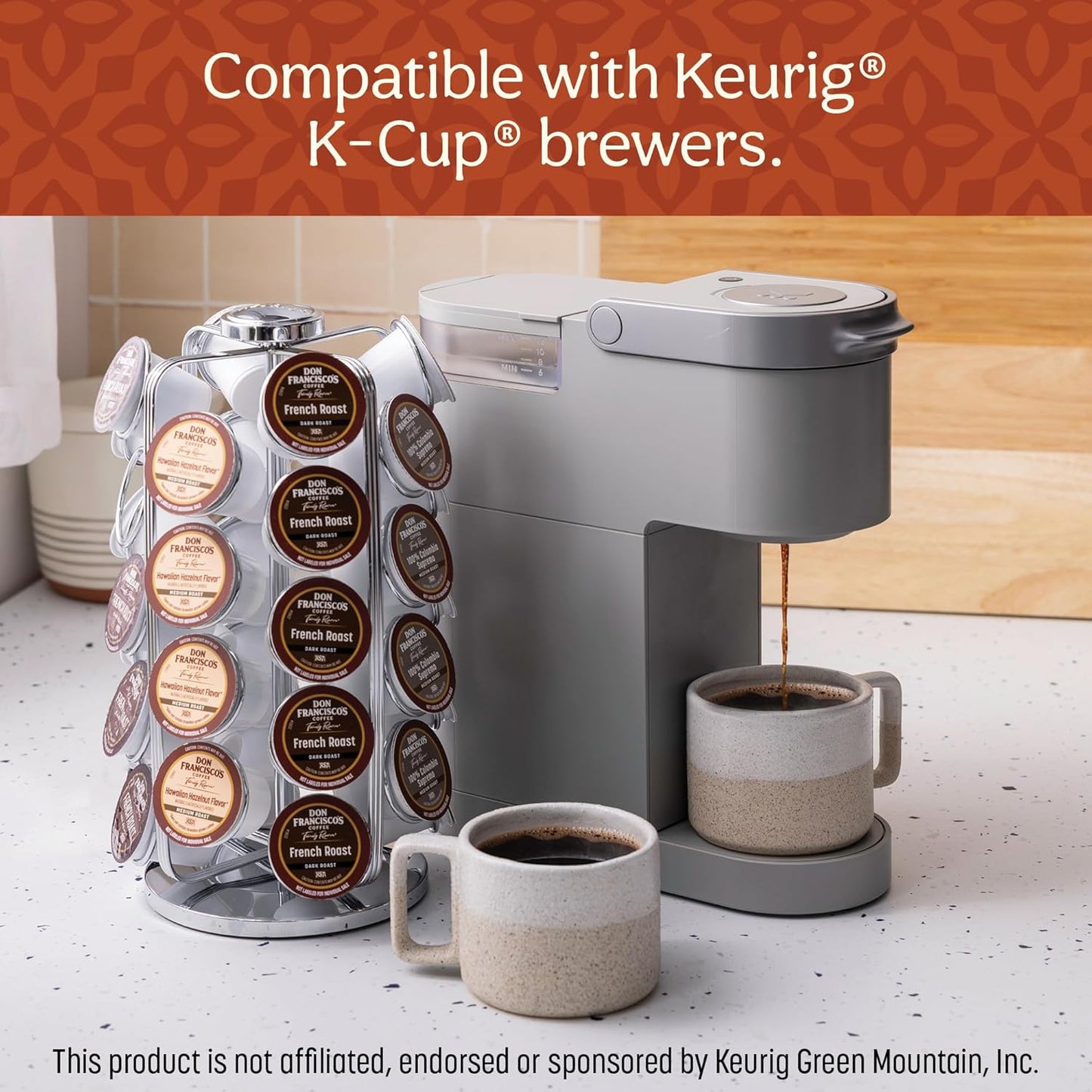 Kona Blend Coffee Pods, 100 Count, Medium Roast, Compatible with Keurig Brewers
